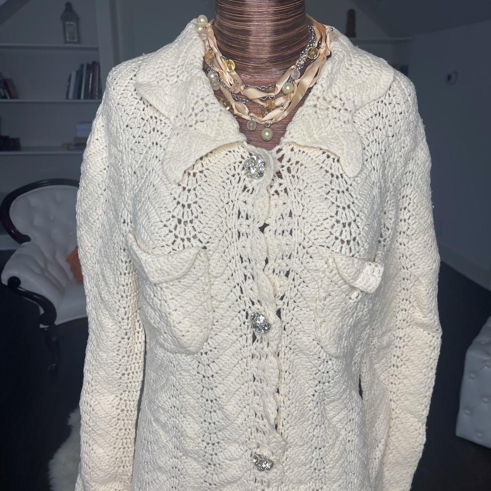 Trace Reese lambs wool cardigan